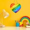 Pride Decorations Pride Wreath for Front Door Love is Love Door Sign Rainbow Decorations Rainbow Wreath LGBTQ Gay Lesbian Wooden Door Decor for Indoor Wall Home Decor